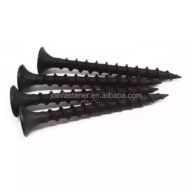 Factory Price Metal Drywall Black Gypsum Board Screw with Coarse/ Fine Thread Drywall Screw To Wood FASTO Drywall Screws