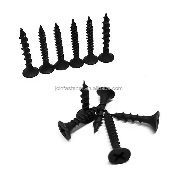 China New Desiqn Quality Phosphorus Black Coarse Drywall Nails Screw High Quality Drywall Screw