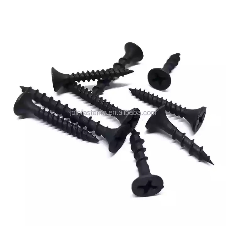 Recommend Black Self Tapping Phosphating Drywall Screws With Bugle Head Captive Screw