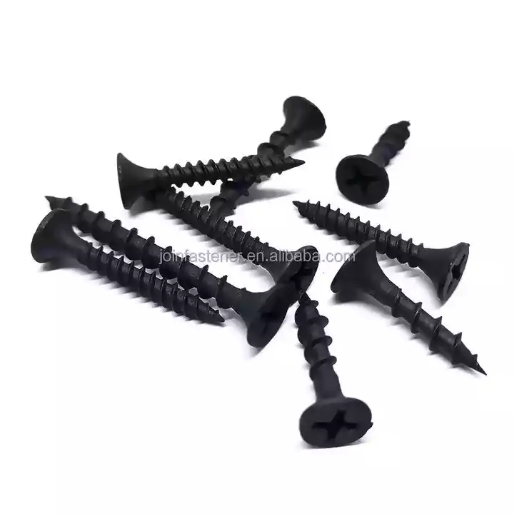 Recommend Black Self Tapping Phosphating Drywall Screws With Bugle Head Captive Screw