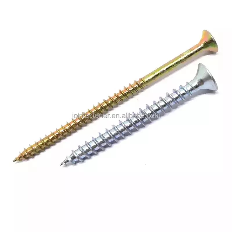 China DIN7505 MDF Fiberboard Screw/Double Pozi Countersunk Tornillos Spax Screws/Chipboard Screw