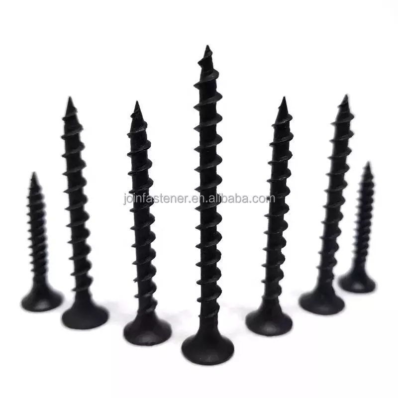 Hot Sale 4.8/ 8.8/ 10.9/ 12.9 Grade Wholesale Black Gray Scale Wallboard Self-tapping Drywall Screws
