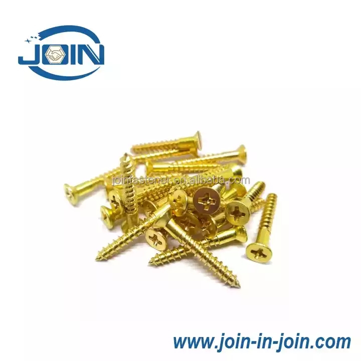 Wholesale Price Yellow Zinc Plated Carbon Steel Chipboard Screws